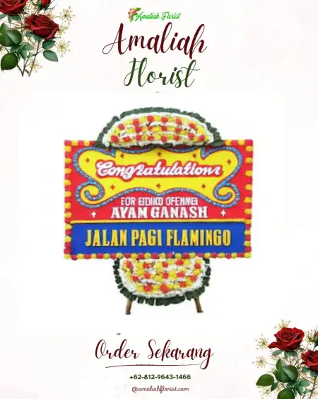 Sewa Papan Bunga Barus